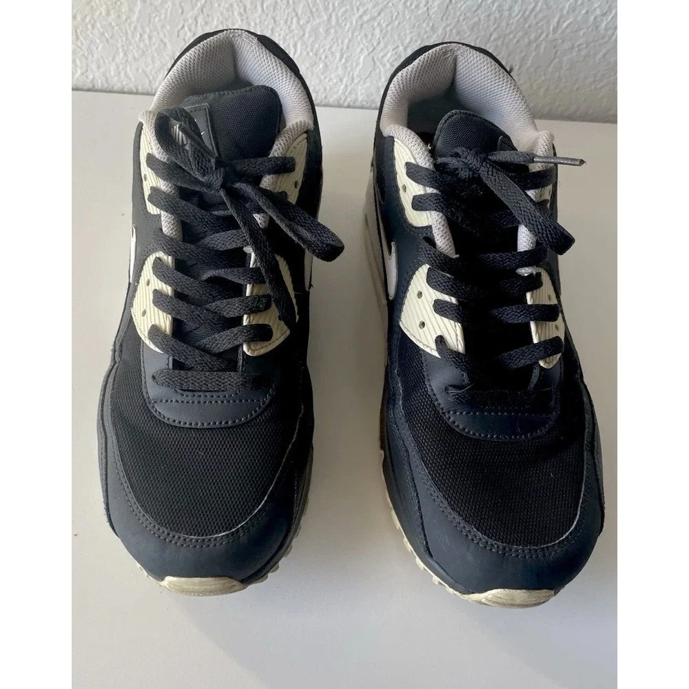 Nike Air Max 90 Miler Essential Black Cream Mens Size 11 Sneakers 537384-089